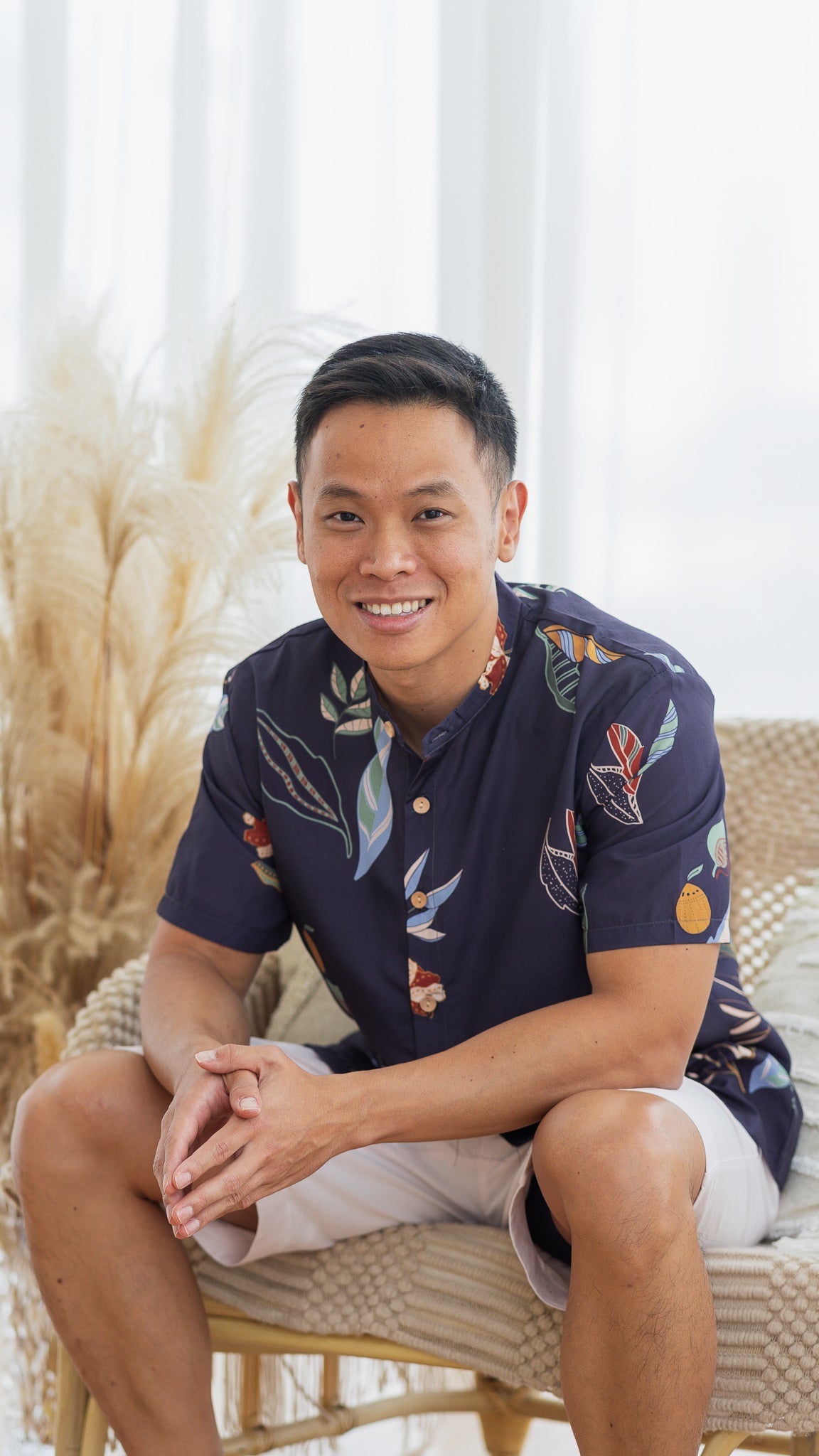 Don't Stop BeLEAFing Men's Shirt in Navy [ONLINE ONLY]