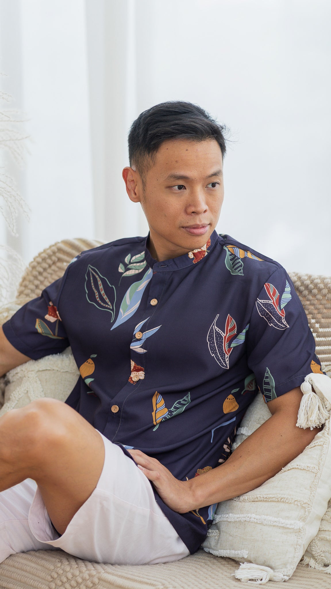 Don't Stop BeLEAFing Men's Shirt in Navy [ONLINE ONLY]