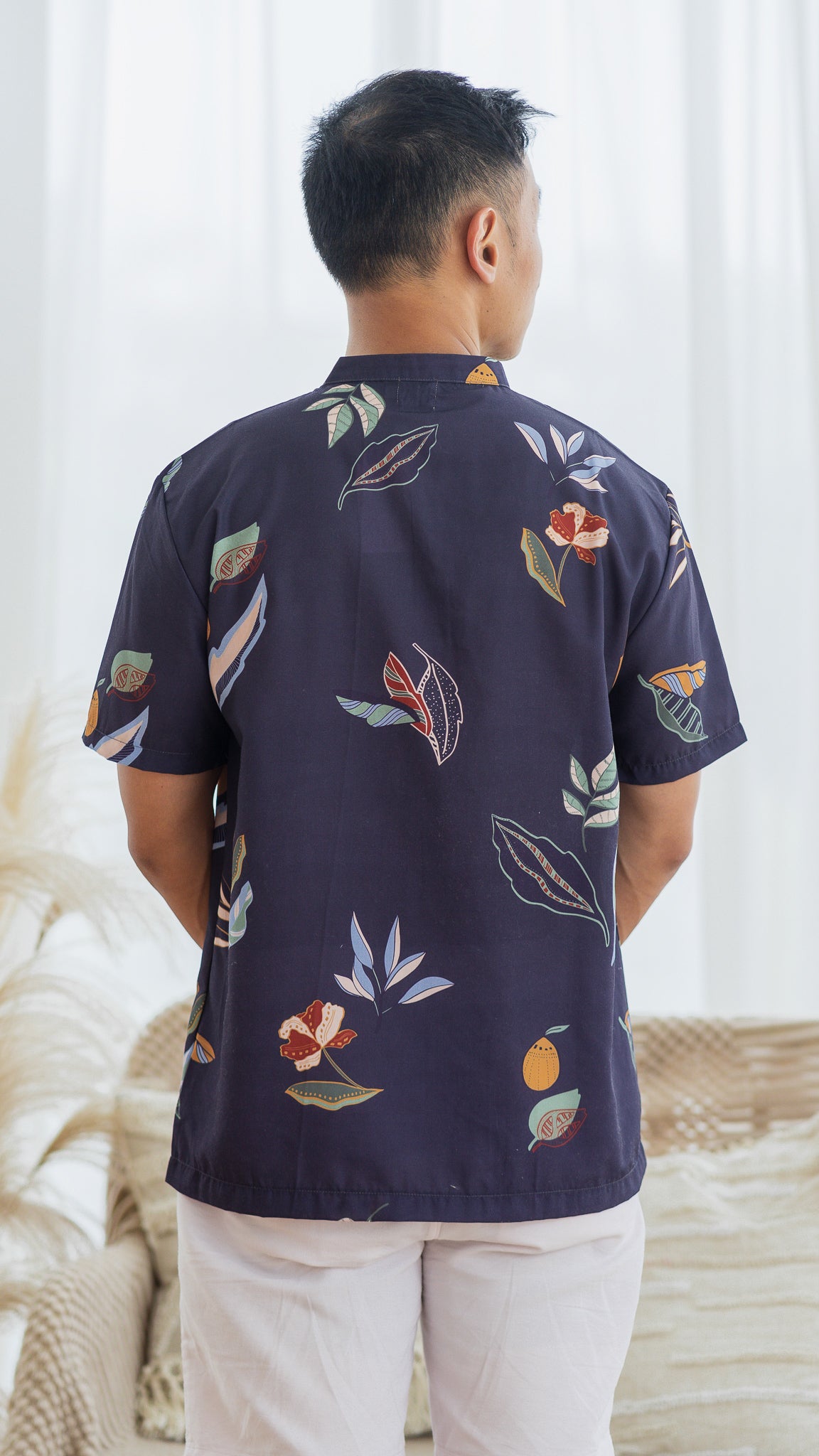 Don't Stop BeLEAFing Men's Shirt in Navy [ONLINE ONLY]