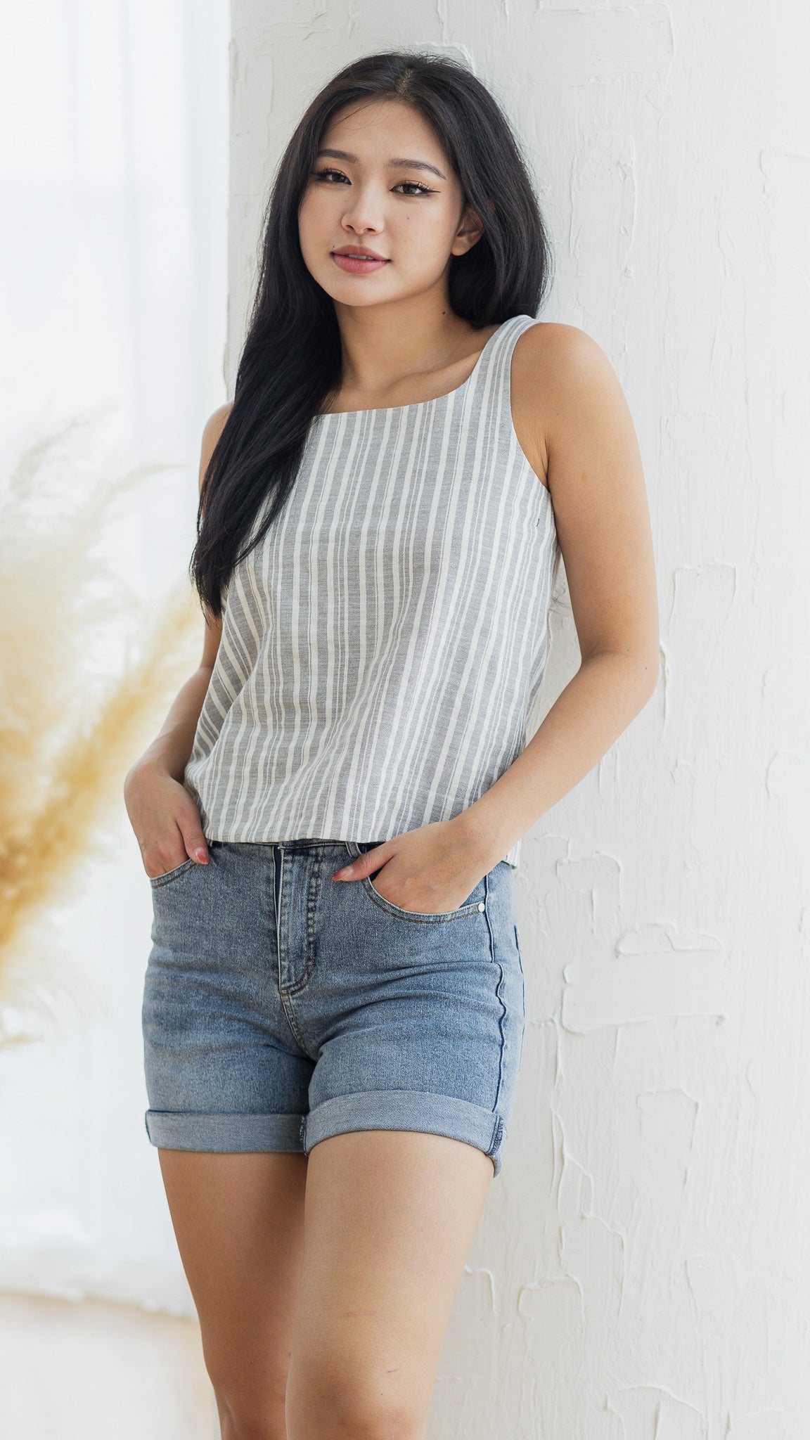 Resort Vibes Two-way Blouse in Dusty Blue [ONLINE ONLY]