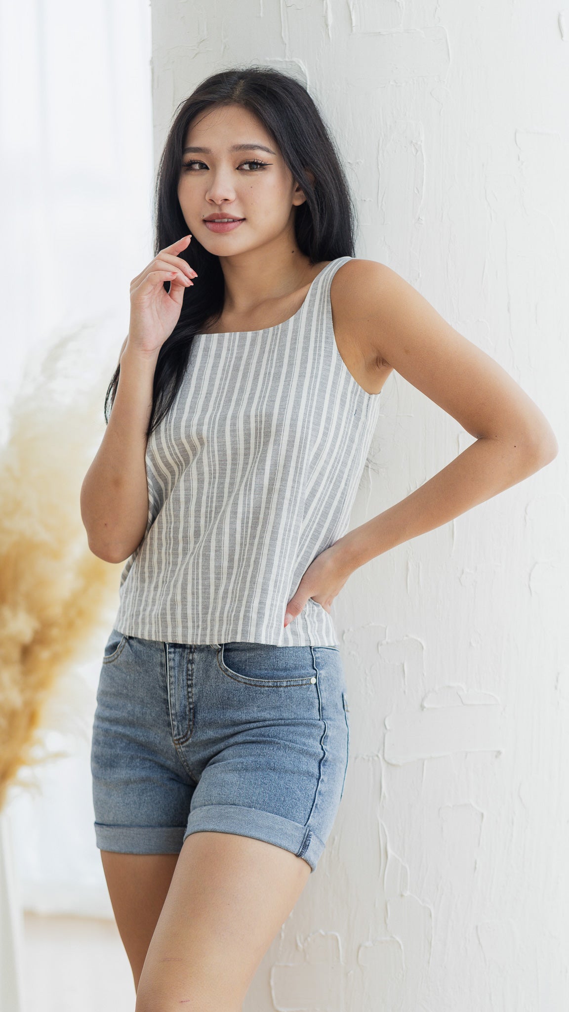 Resort Vibes Two-way Blouse in Dusty Blue [ONLINE ONLY]