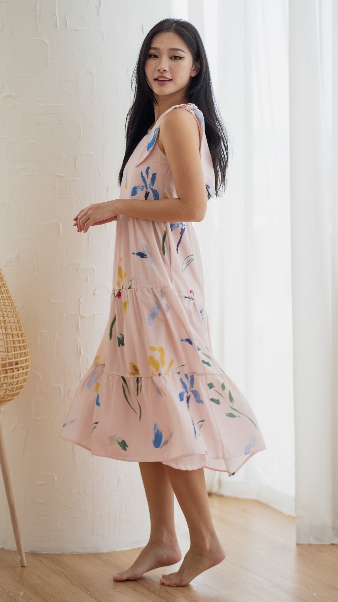 Wildflowers Tiered Two-Way Dress in Pink [ONLINE ONLY]