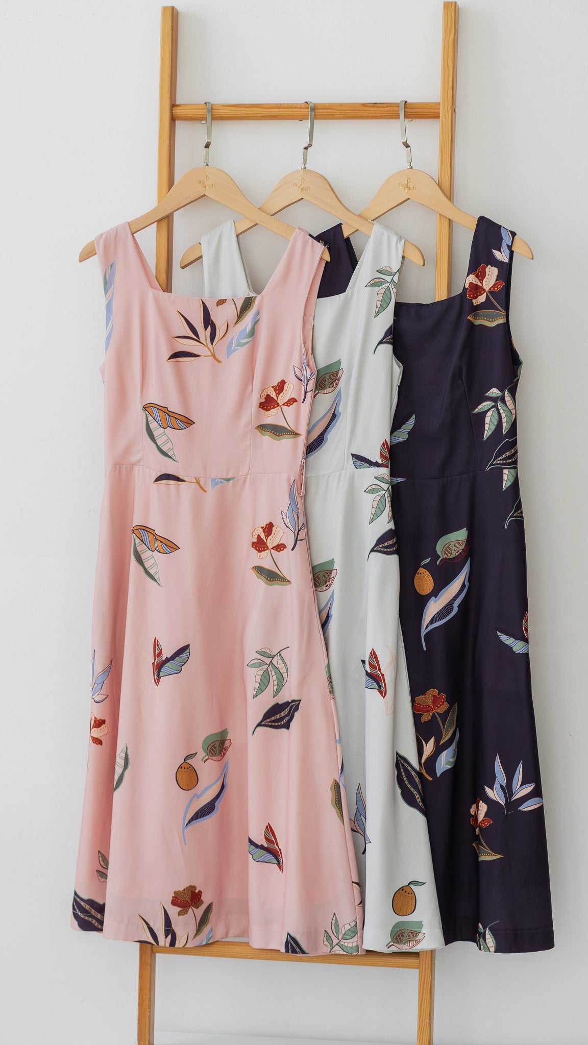 Don't Stop BeLEAFing Midi Dress in Pink [ONLINE ONLY]
