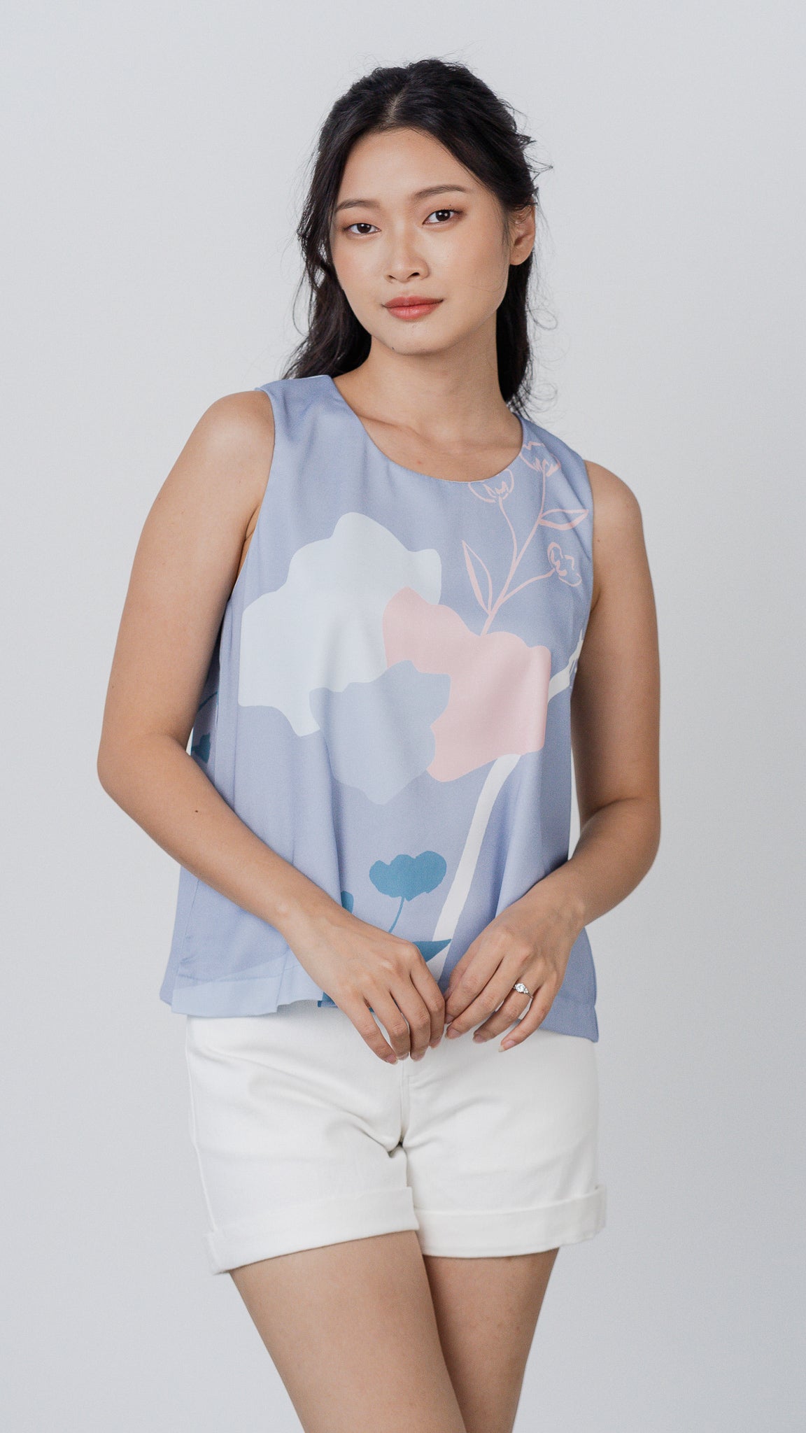 Dream Fields Sleeveless Blouse in Dawn [ONLINE ONLY]