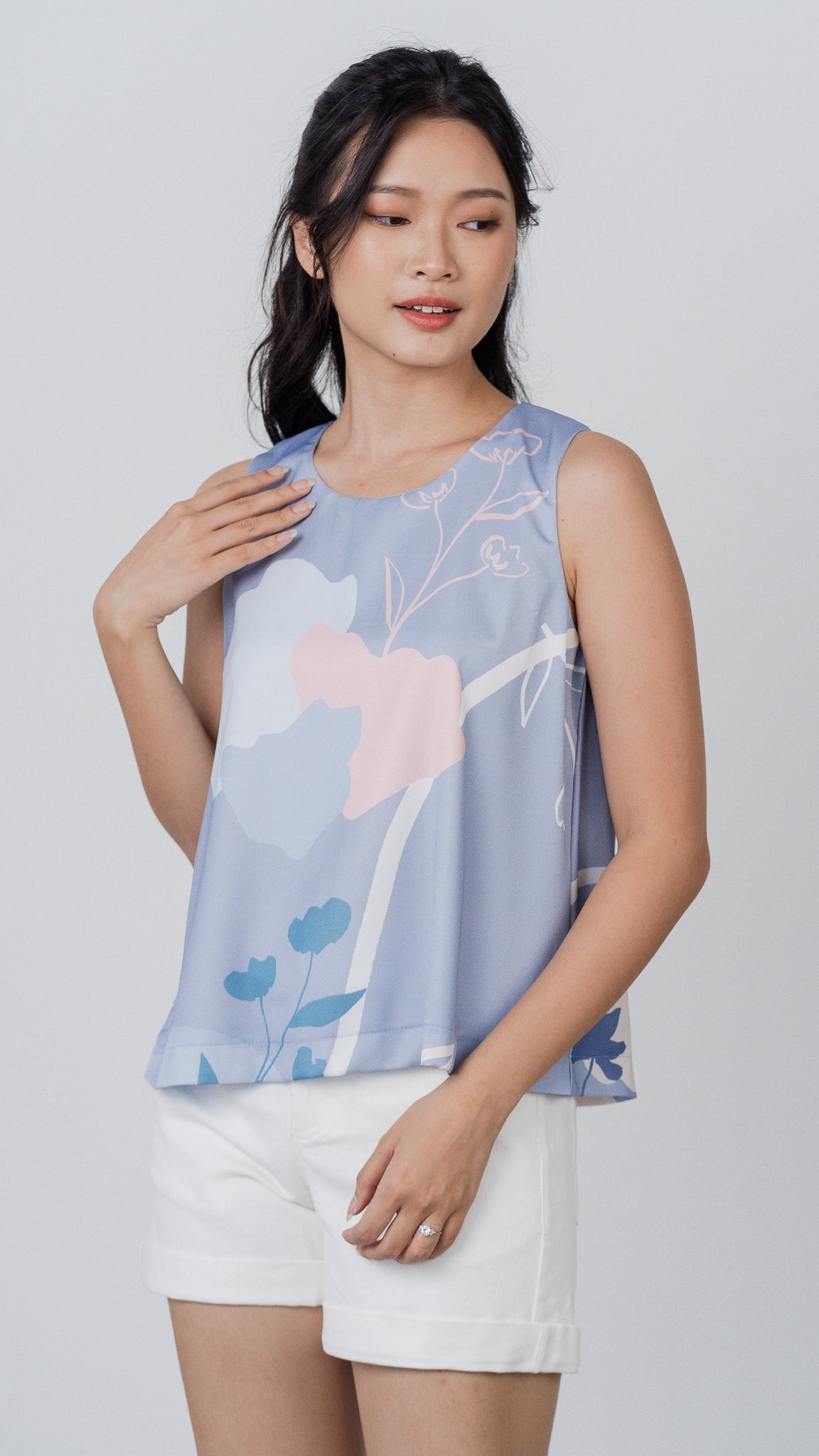 Dream Fields Sleeveless Blouse in Dawn [ONLINE ONLY]