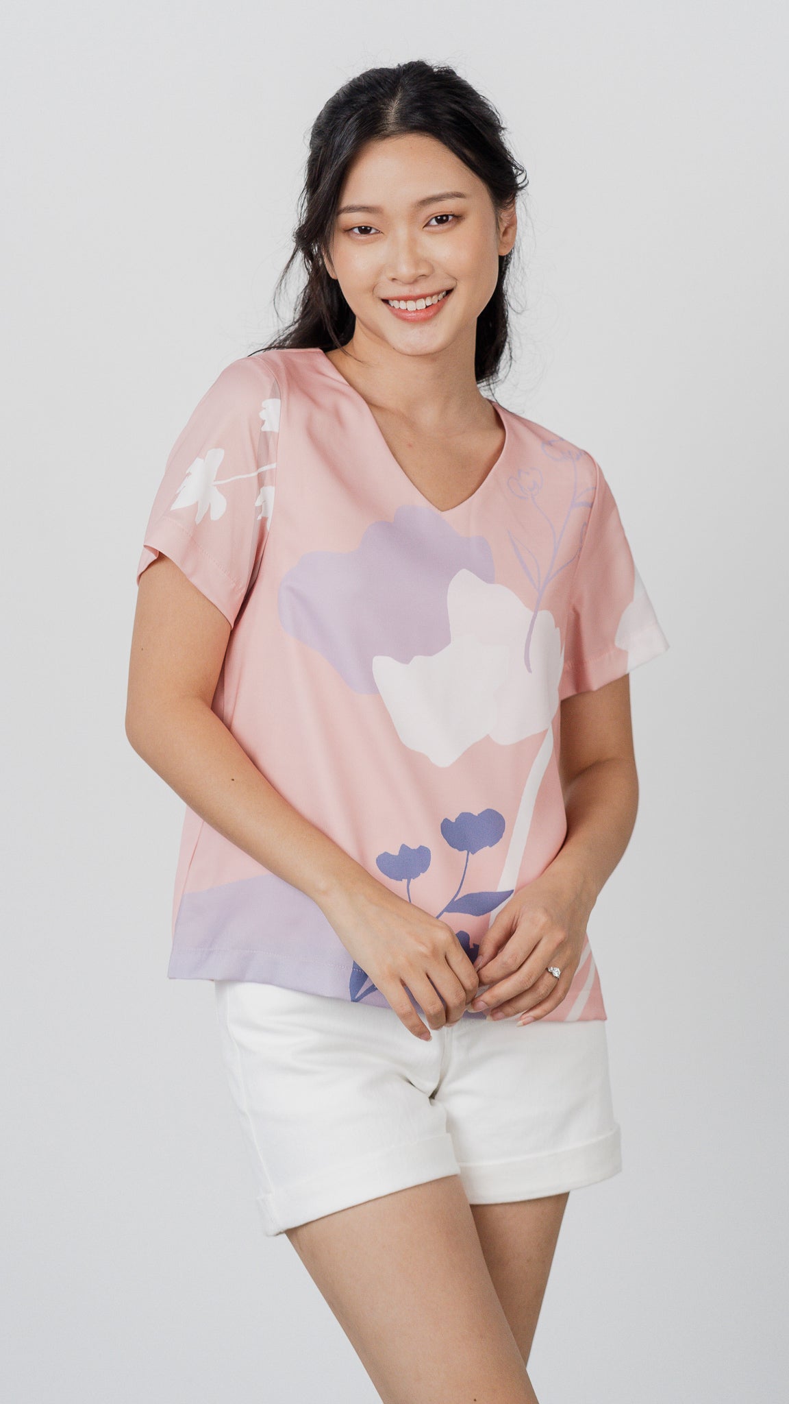Dream Fields Short Sleeve Blouse in Dusk [ONLINE ONLY]