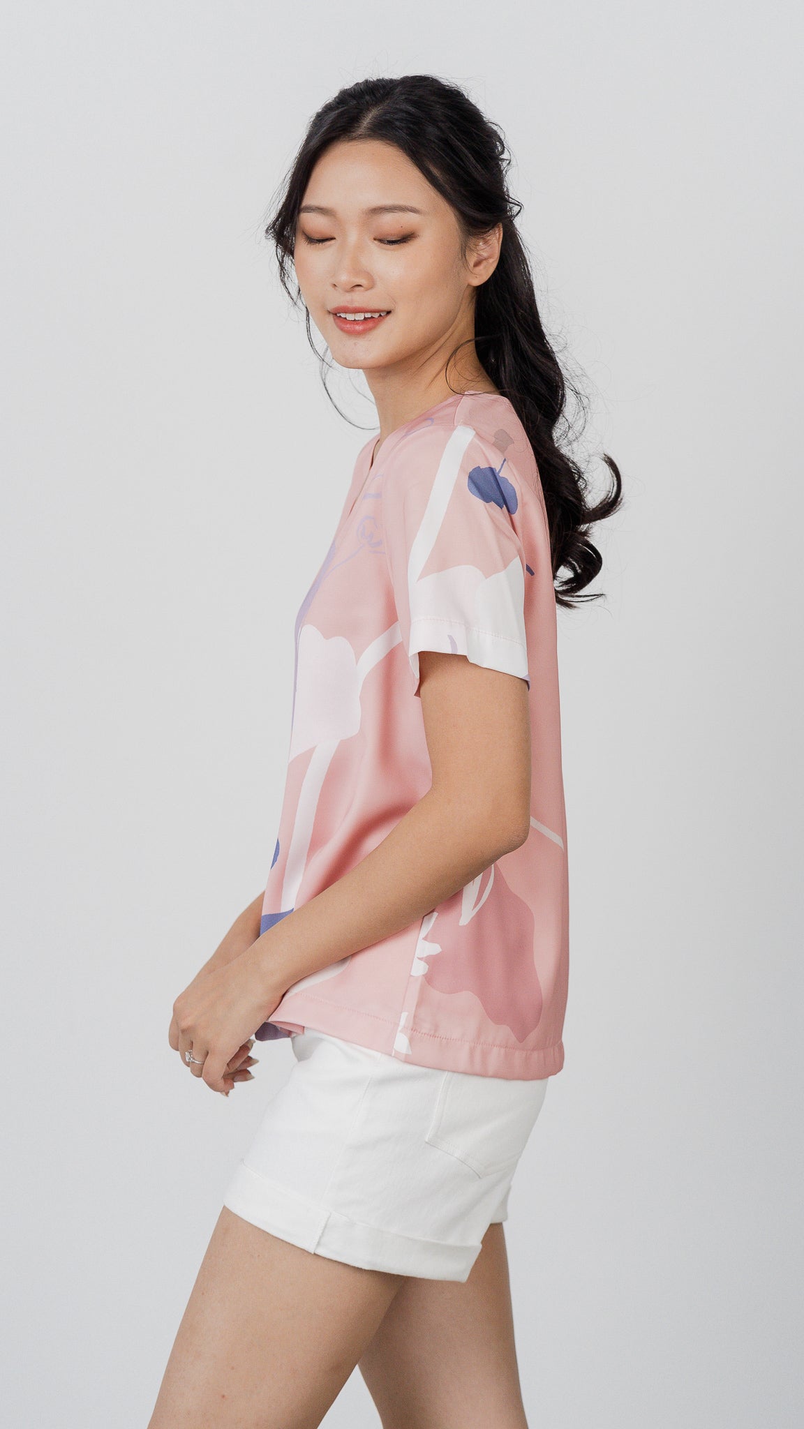Dream Fields Short Sleeve Blouse in Dusk [ONLINE ONLY]