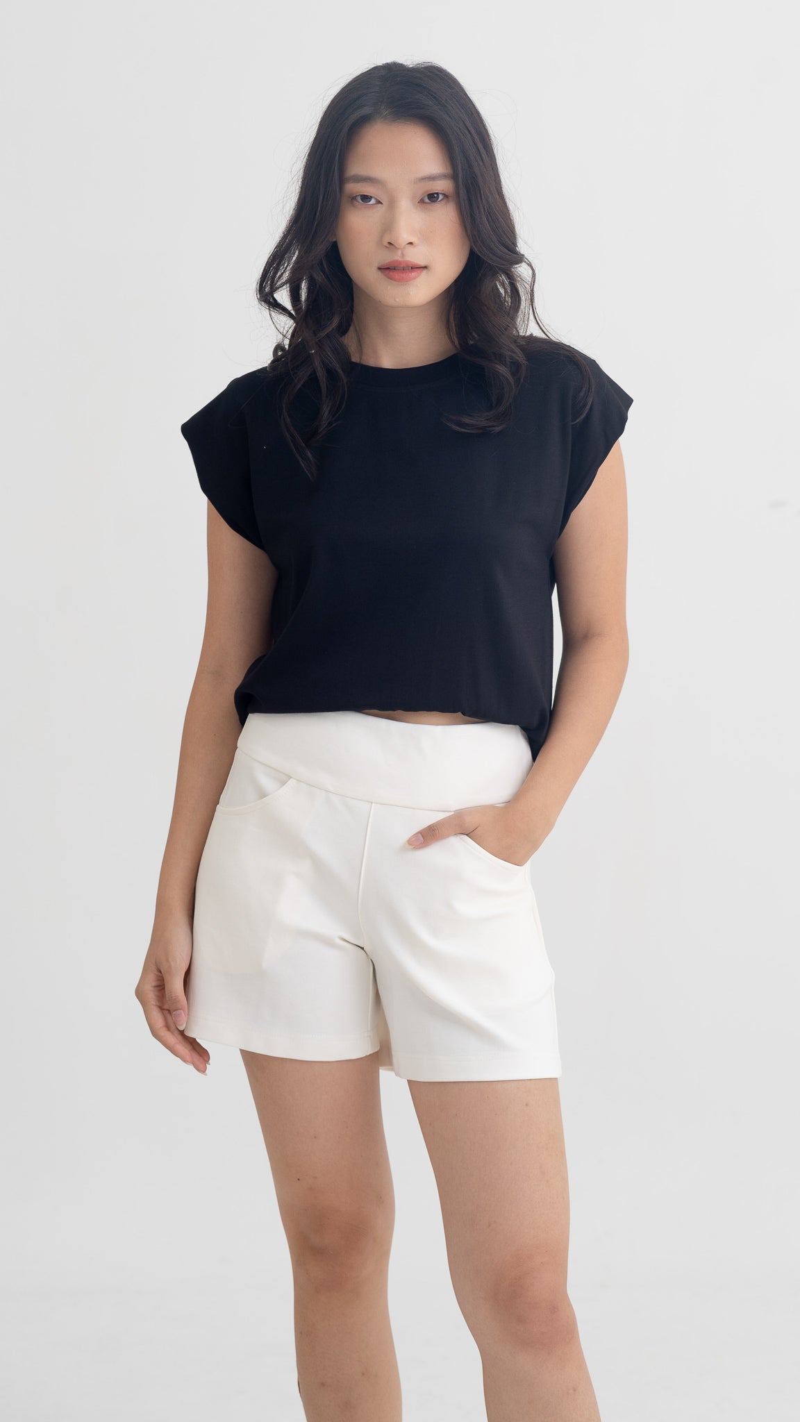 Everyday Basic Shorts in White [ONLINE ONLY]