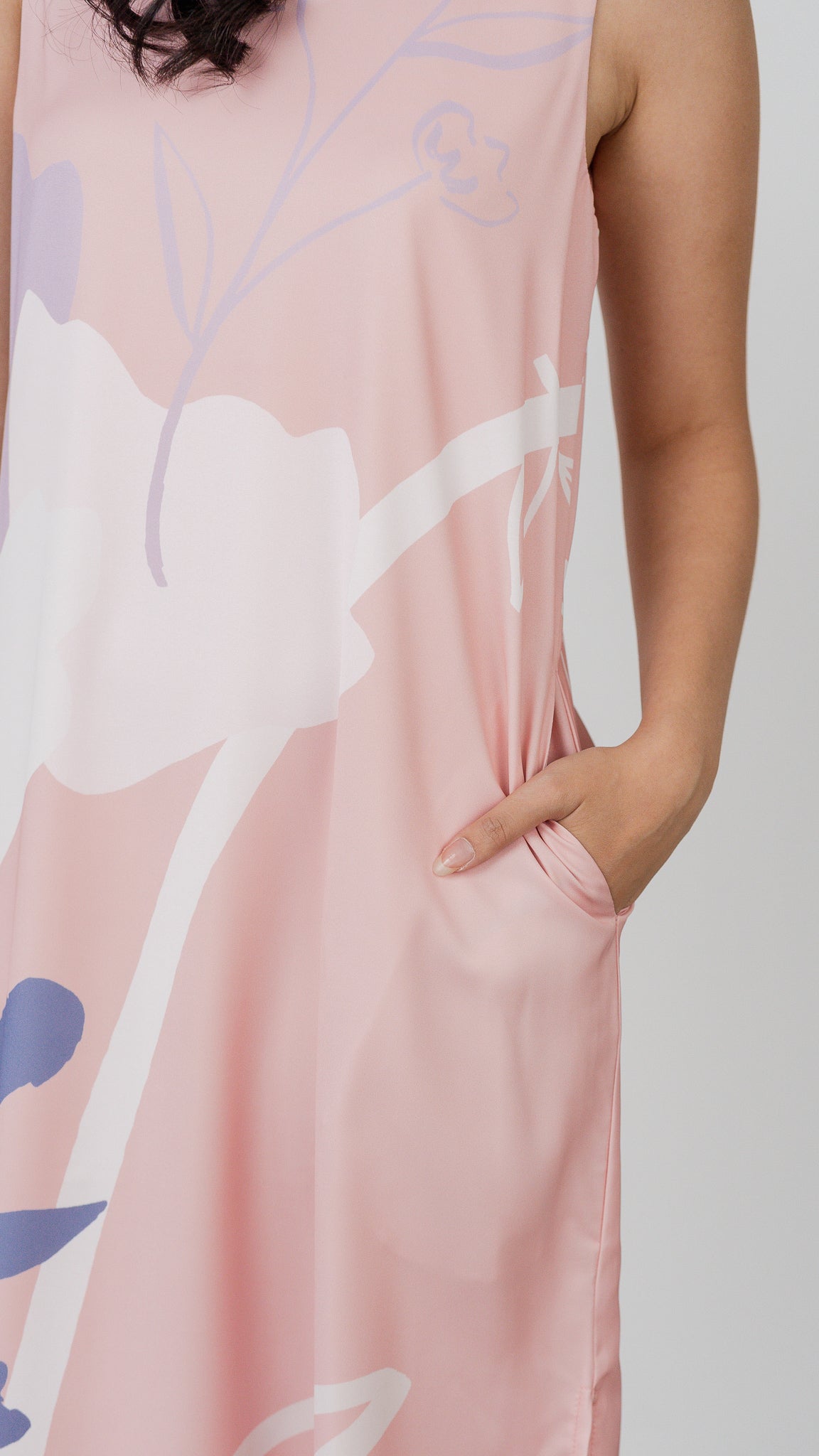 Dream Fields Sleeveless Slit Dress in Dusk [ONLINE ONLY]