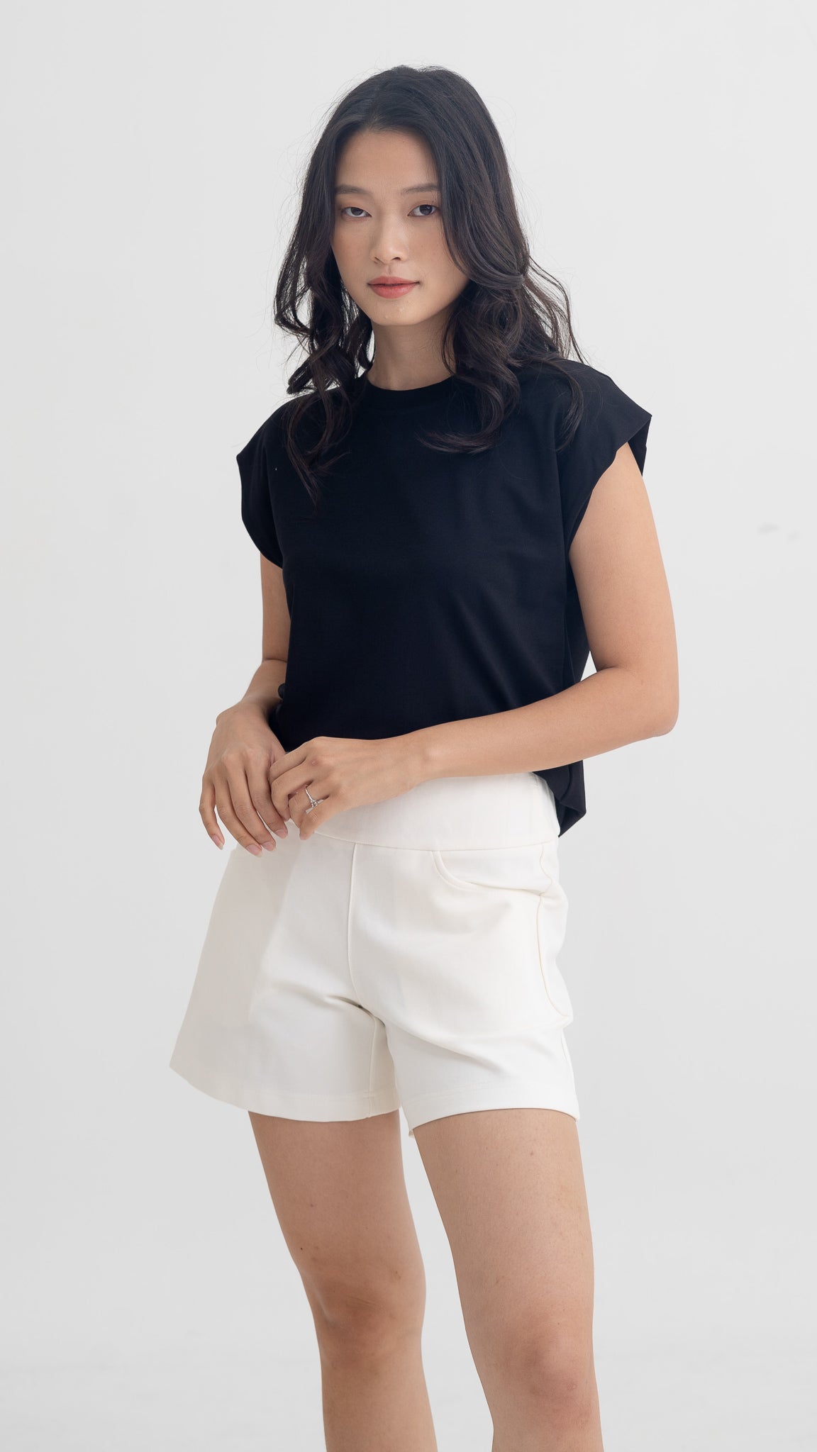 Everyday Basic Shorts in White [ONLINE ONLY]