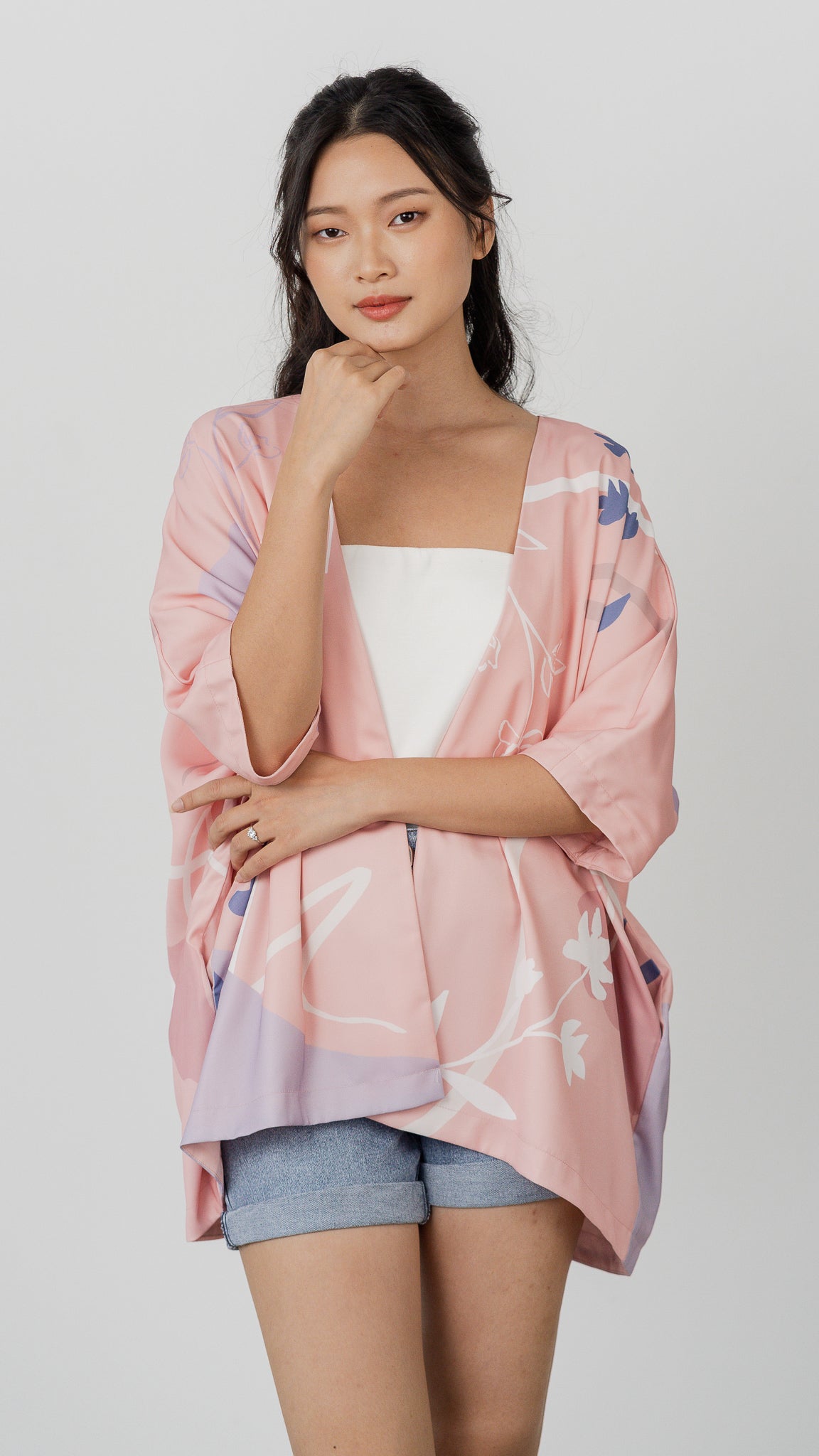 Dream Fields Reversible Kimono in Dusk [ONLINE ONLY]