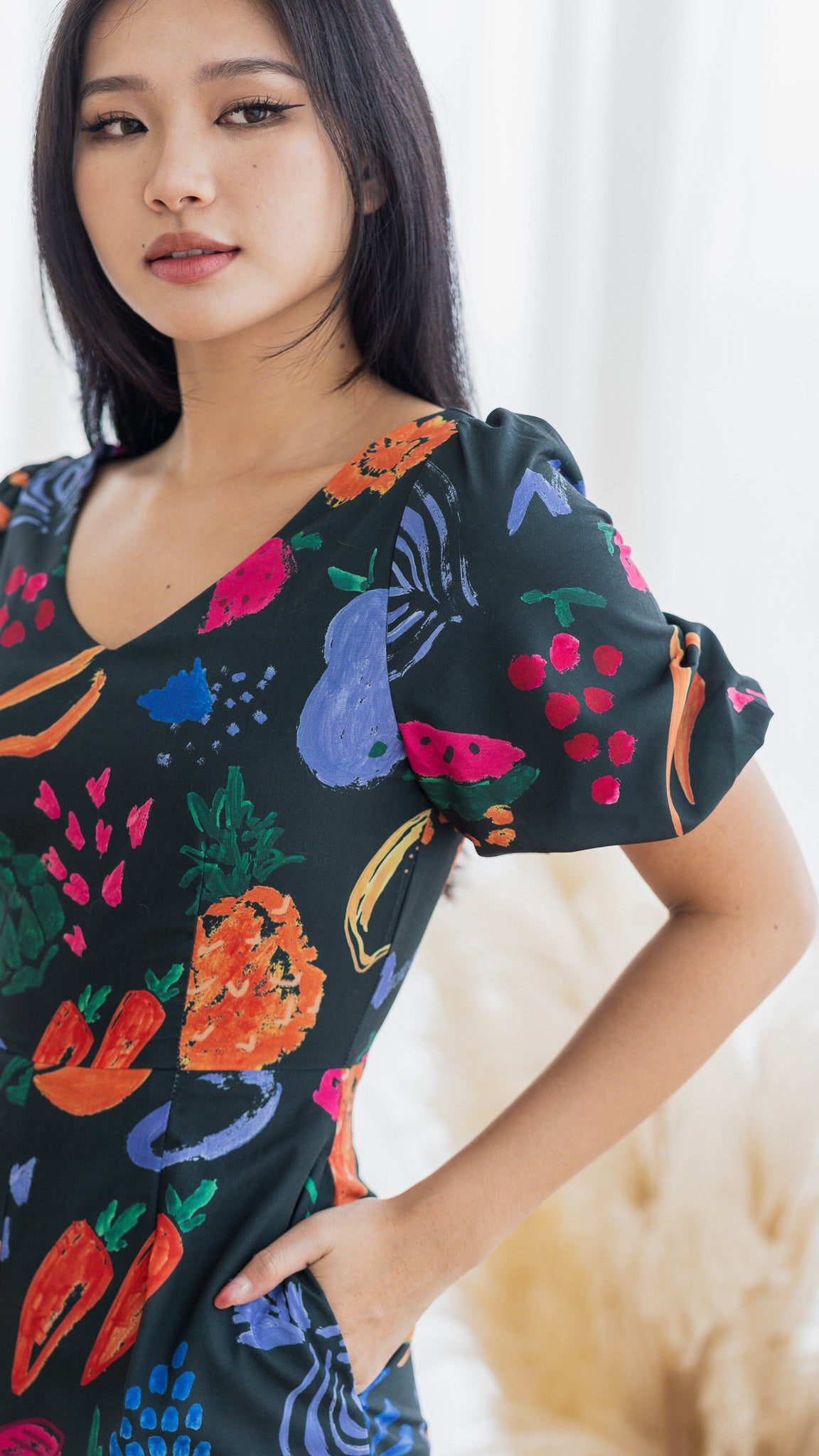 Fruit For Thought Jumpsuit in Green [ONLINE ONLY]