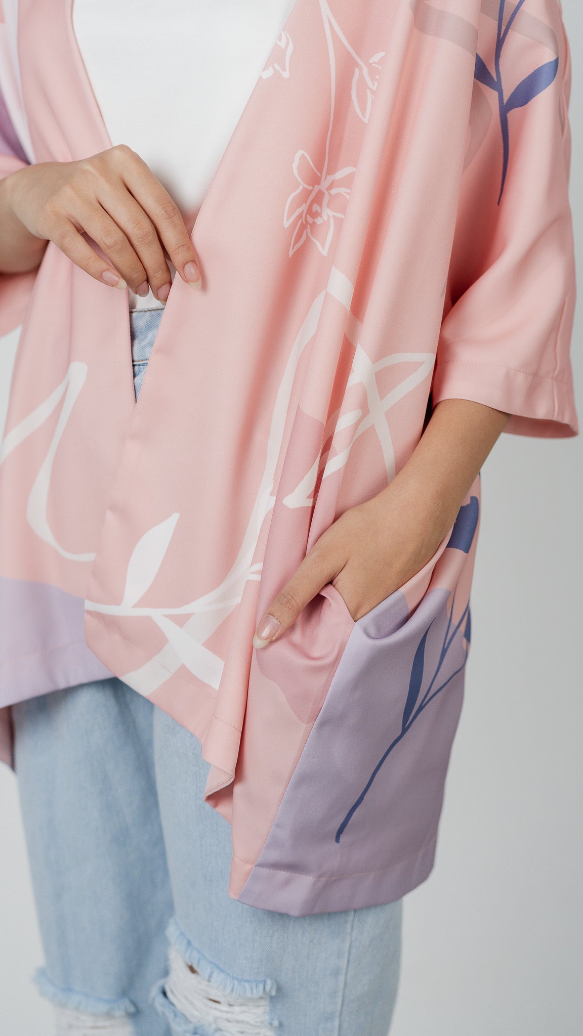 Dream Fields Reversible Kimono in Dusk [ONLINE ONLY]