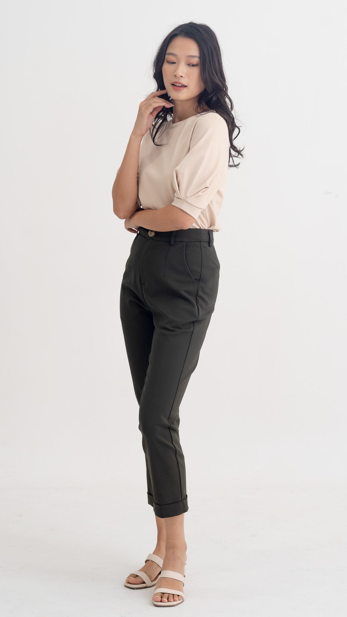 Claudine Puff Sleeve Roma Blouse in Ecru [ONLINE ONLY]