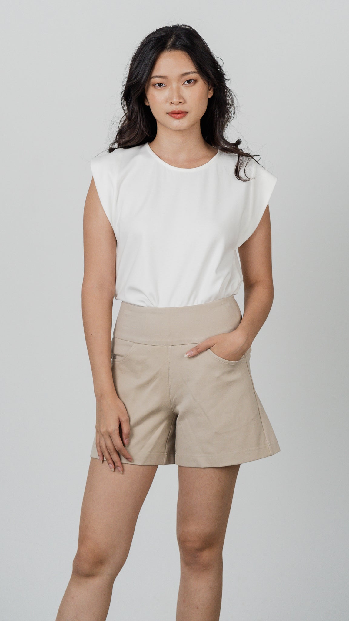 Everyday Basic Shorts in Beige [ONLINE ONLY]