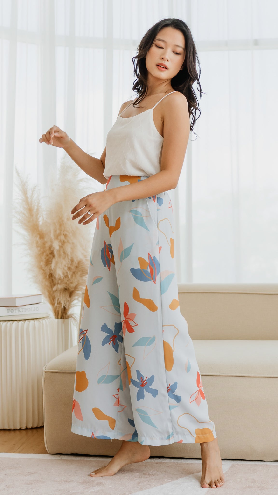 Sophie's Summer Elastic Waist Pants in Pastel [ONLINE ONLY]