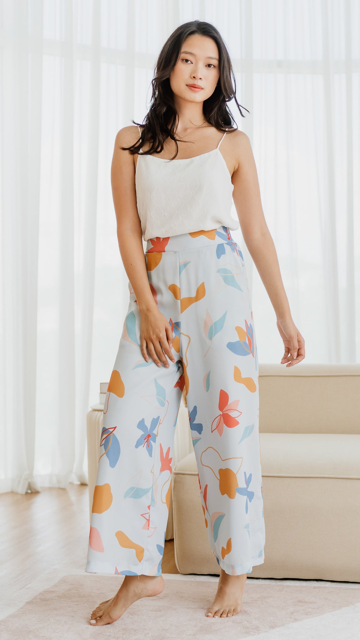 Sophie's Summer Elastic Waist Pants in Pastel [ONLINE ONLY]