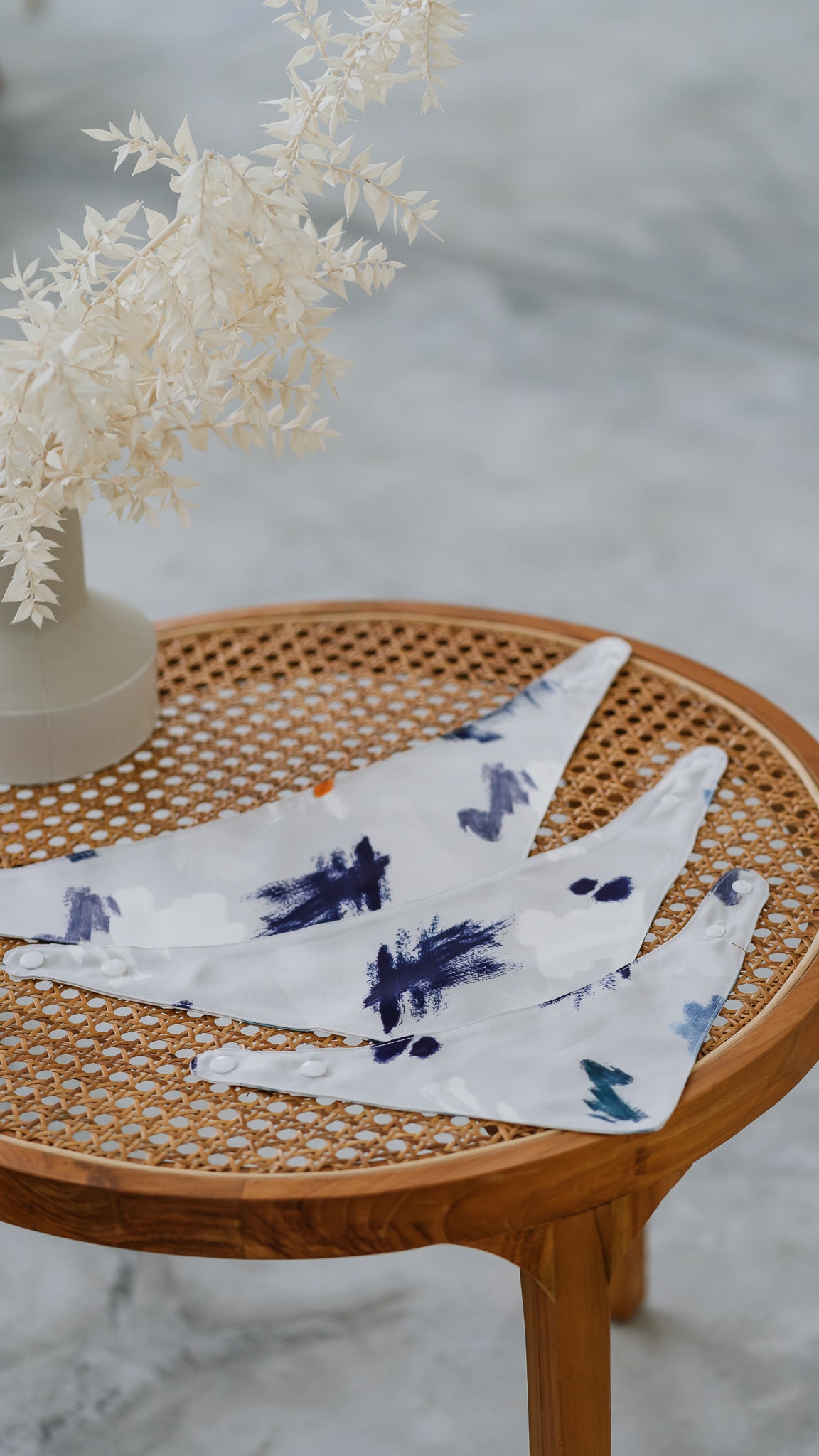 If I Were A Painter Pet Bandana in Stone/White