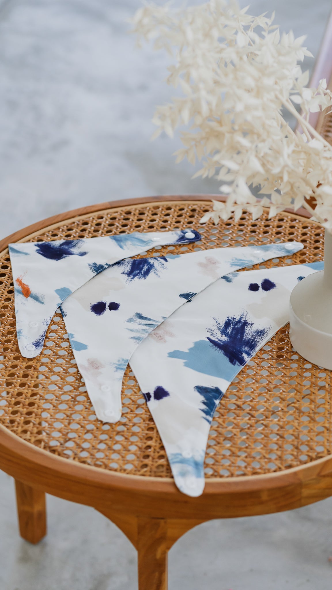 If I Were A Painter Pet Bandana in Stone/White