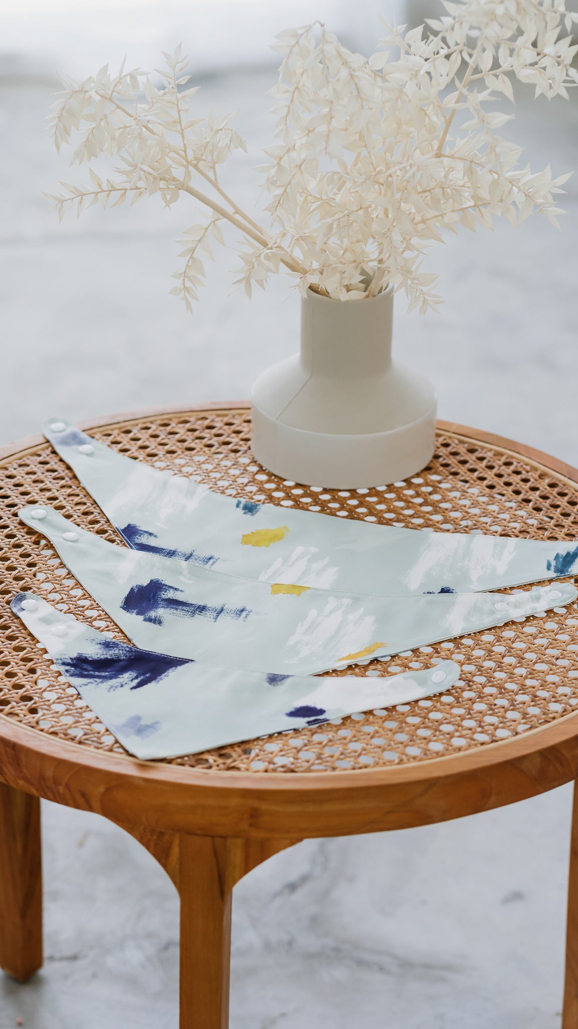 If I Were A Painter Pet Bandana in Sage/White