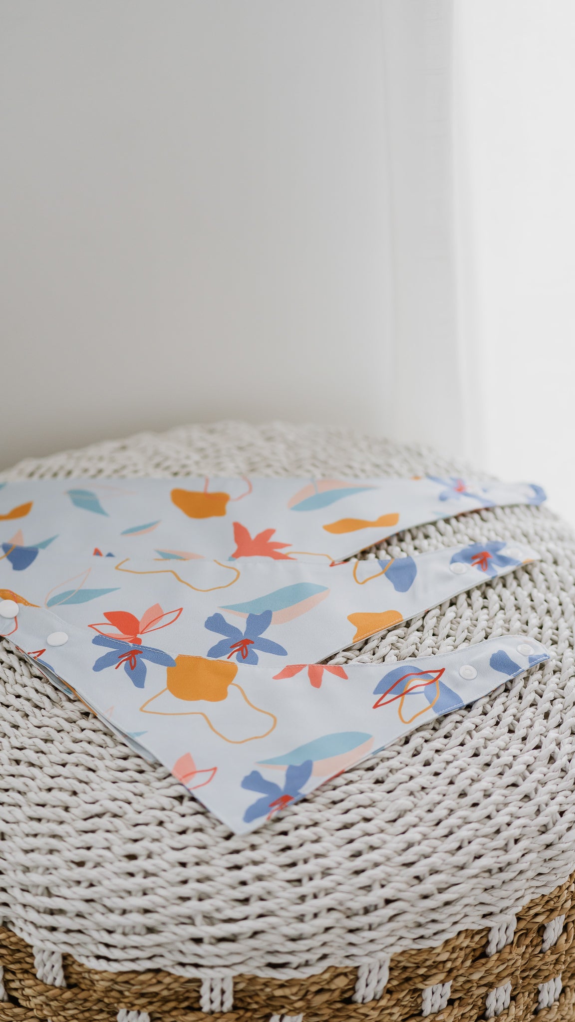 Sophie's Summer Pet Bandana in Pastel/White