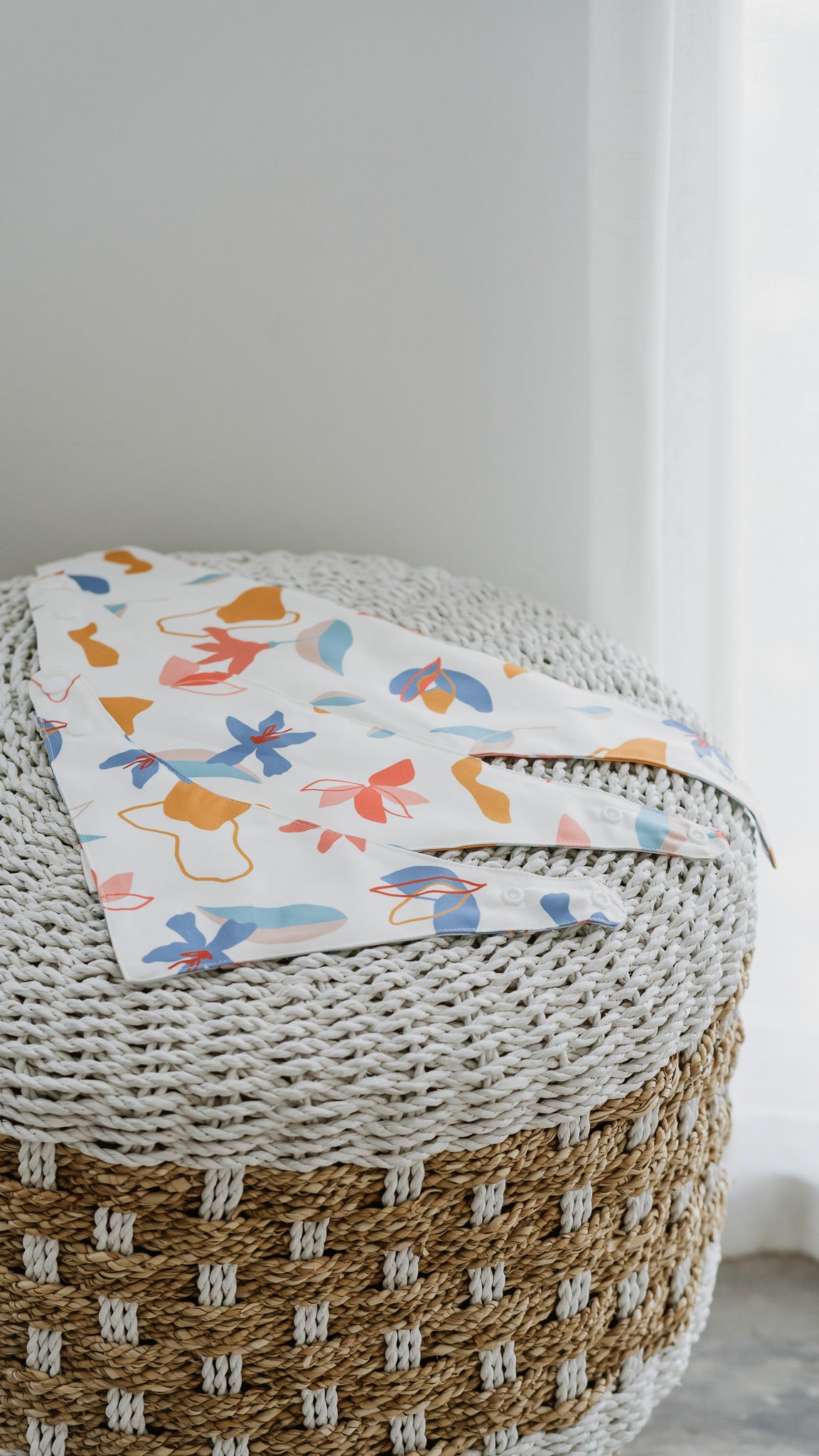 Sophie's Summer Pet Bandana in Pastel/White