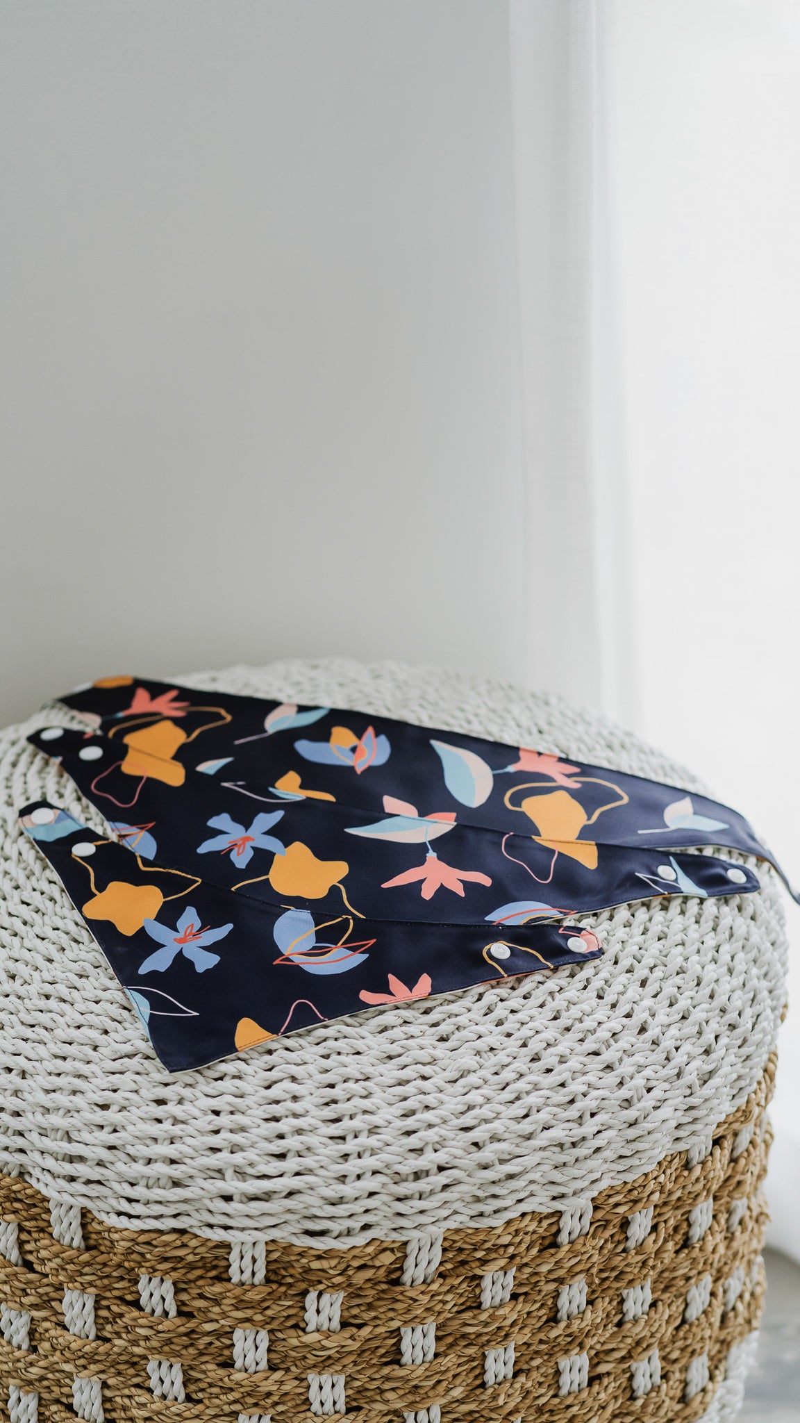 Sophie's Summer Pet Bandana in Navy/White