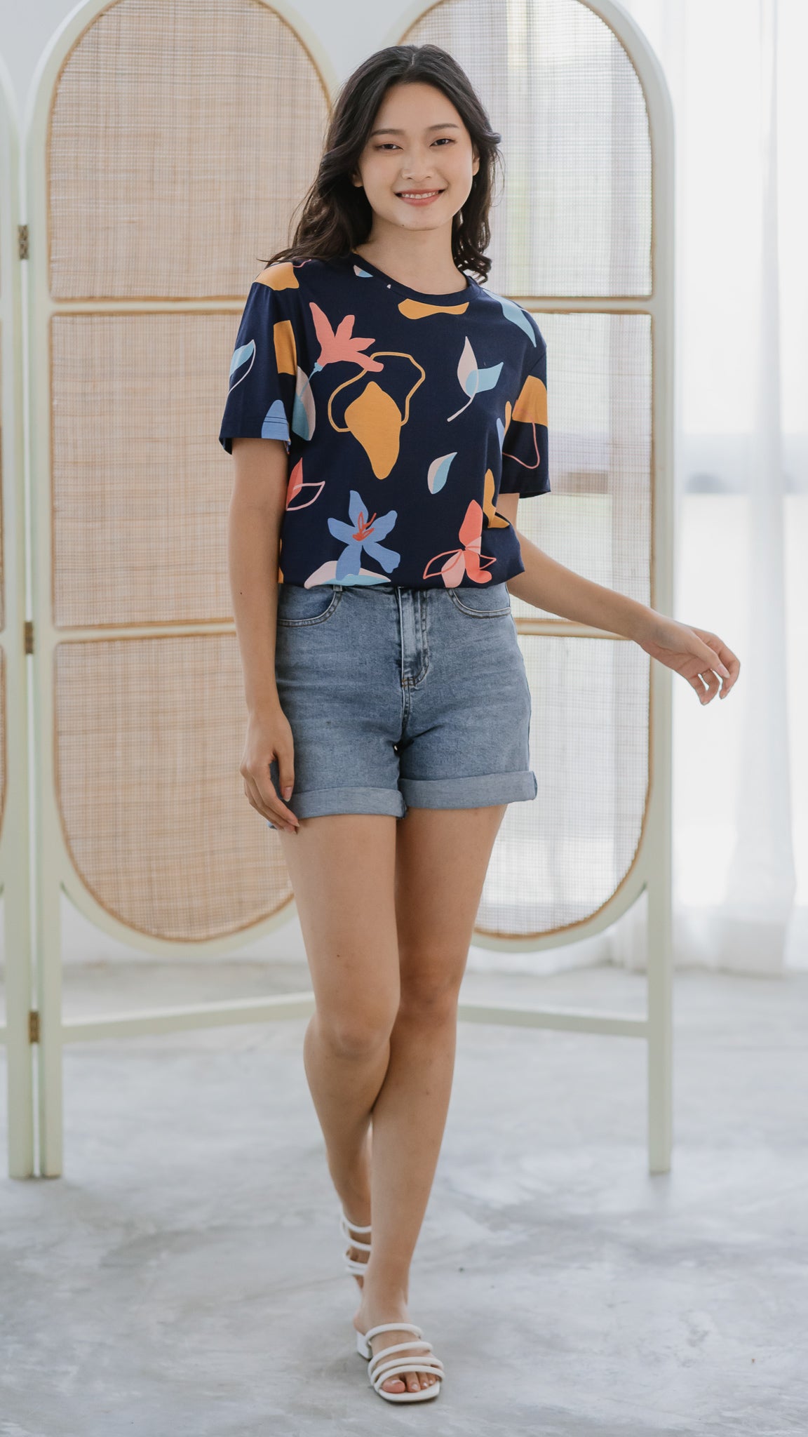 Sophie's Summer Unisex Tee in Navy [ONLINE ONLY]