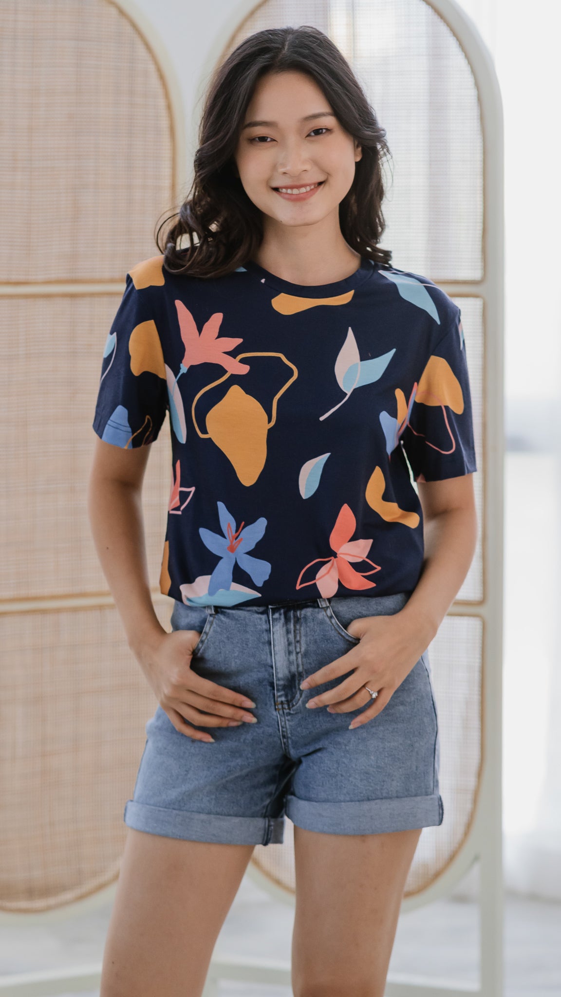 Sophie's Summer Unisex Tee in Navy [ONLINE ONLY]